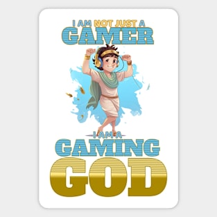 Gaming God Fun Design for Gamers Magnet